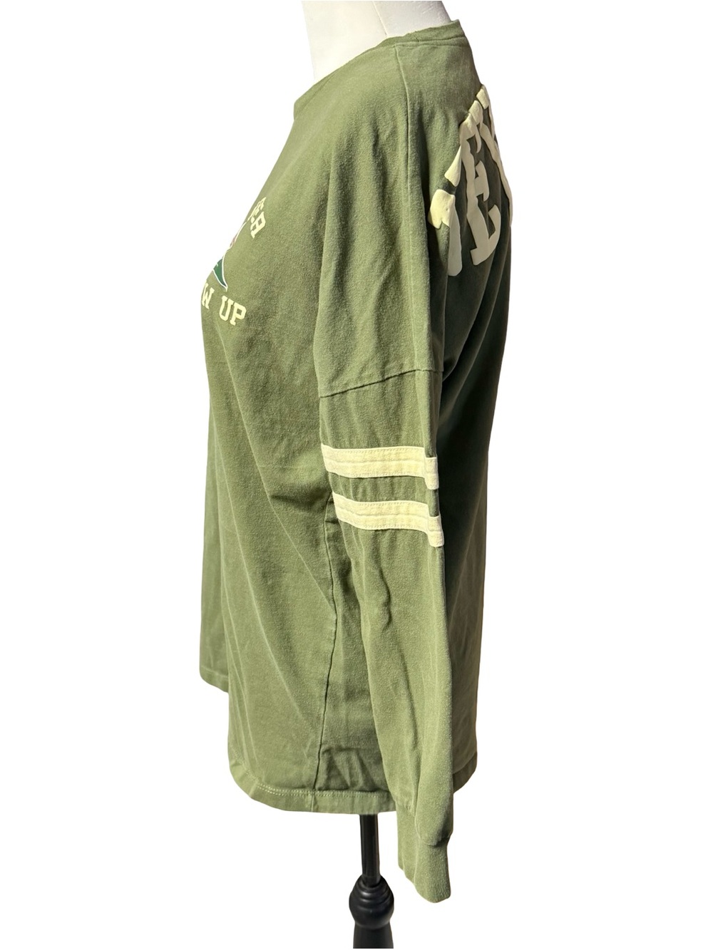 Disney Peter Pan Never Land Hype Spirit Jersey Long Sleeve Shirt Green Small - Picture 2 of 12